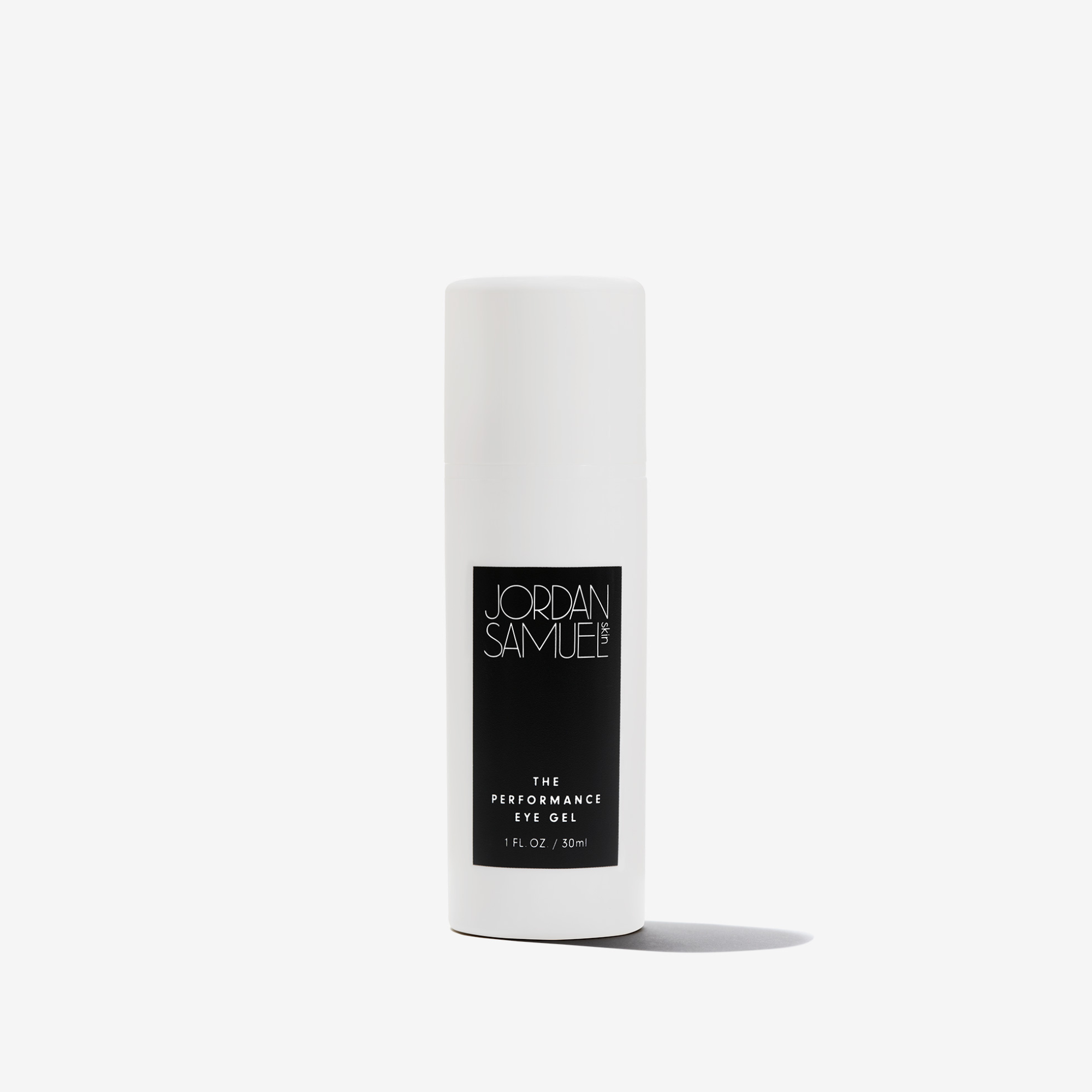 The Performance Eye Gel product image - white pump bottle with black label on white background